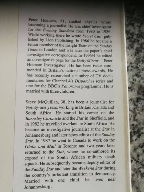 THE MINI-NUKE CONSIRACY PETER HOUNAM STEVE MCQUILLAN Mandela`s Nuclear Nightmare mini nuke