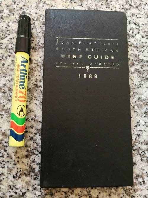 1988 JOHN PLATTER`S SOUTH AFRICAN WINE GUIDE Revised Updated ( John Platter John Platters )
