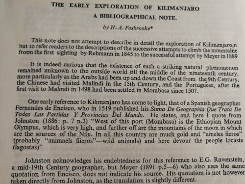 TANGANYIKA NOTES AND RECORDS KILIMANJARO No. 64 March 1965 Journal of the Tanganyika Society
