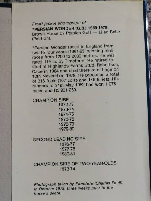 FORM STALLION REGISTER Volume II 1982 Editor , CHARLES FAULL Horse Racing Breeding Horses