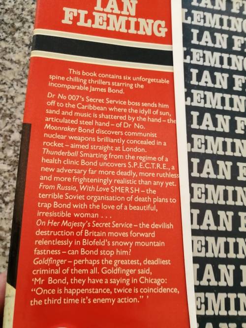 IAN FLEMING DR NO MOONRAKER THUNDERBALL FROM RUSSIA WITH LOVE 6 Books in 1