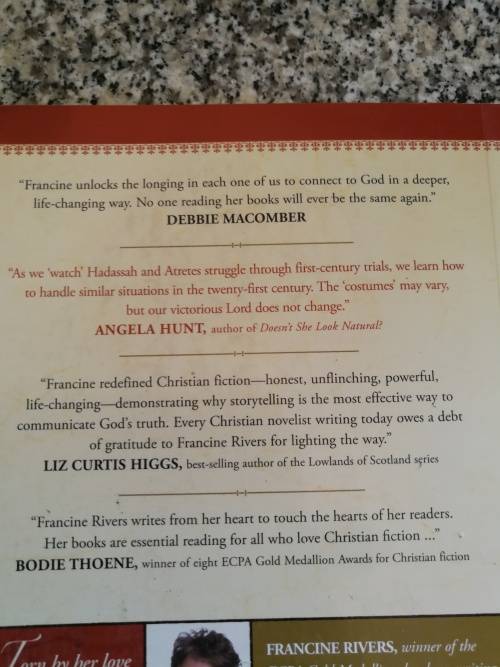 3 FRANCINE RIVERS 3 Books MARK of the LION SERIES Books 1 2 and 3 ( complete ) Includes A Voice in