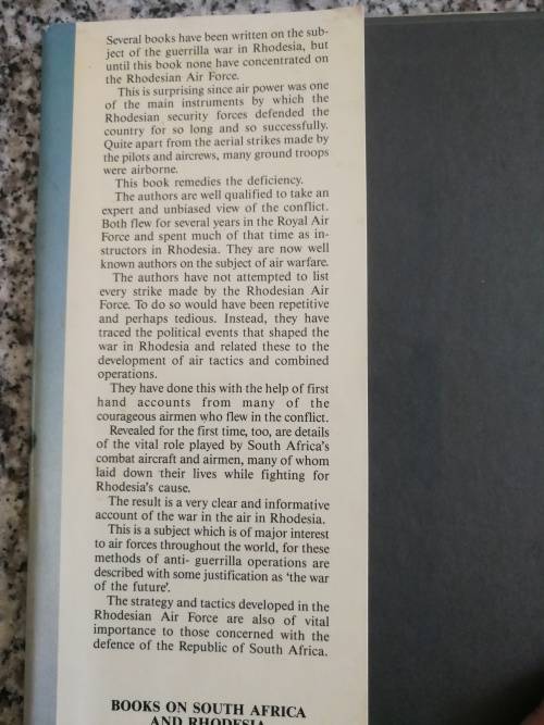 WAR IN THE AIR Rhodesian Air Force 1935 - 1980 DUDLEY COWDEROY and ROY C NESBIT
