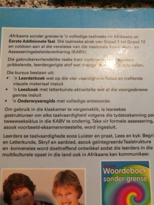 Afrikaans Sonder Grense: Graad 9 en 10: Handboek  ( Eerste Addisionele Taal ) 2 Boeke