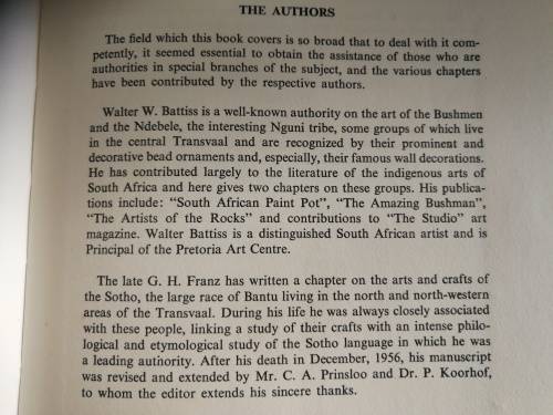 THE ART OF AFRICA JUNOD BATTISS FRANZ GROSSERT  1958 ( Walter W Battiss )
