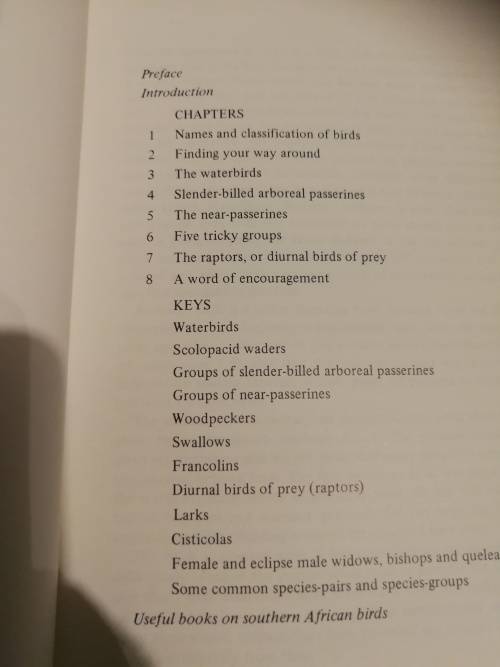 AIDS TO BIRD IDENTIFICATION IN SOUTHERN AFRICA GORDON MACLEAN ( bird watching  birds birding )