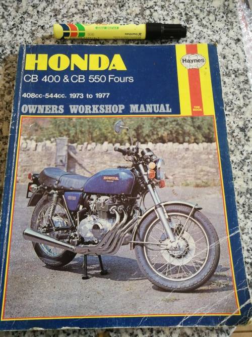 HONDA CB 400 & CB 550 FOURS MOTORCYCLE 1973 TO 1977 HAYNES OWNERS WORKSHOP MANUAL