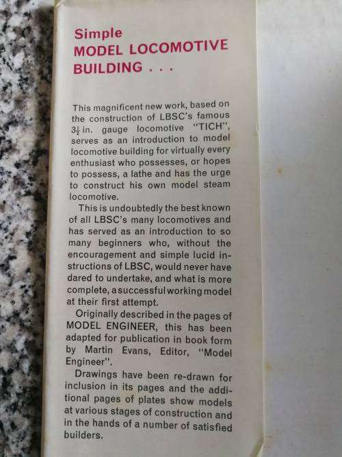 SIMPLE MODEL LOCOMOTIVE BUILDING Edited by MARTIN EVANS 1968  trains  locomotives