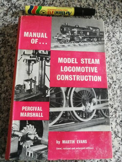 MANUAL OF MODEL STEAM LOCOMOTIVE CONSTRUCTION MARTIN EVANS PERCIVAL MARSHALL  trains  locomotives