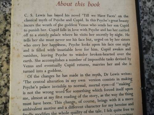 C S LEWIS TILL WE HAVE FACES