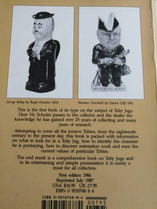 BRITISH TOBY JUGS  by VIC SCHULER  ( Pottery  )