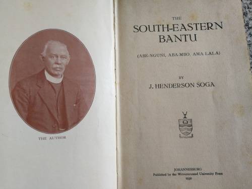 THE SOUTH EASTERN BANTU J HENDERSON SOGA 1930   ( South-Eastern  )