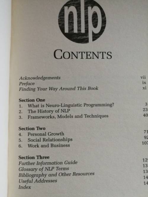 THE ELEMENTS OF NLP  CAROL HARRIS ( Neuro-Linguistic Programming )