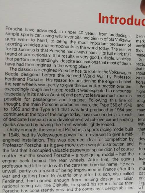 PORSCHE GREAT MARQUES POSTER BOOK CHRIS HARVEY Porsche Cars from 1955 - 1984