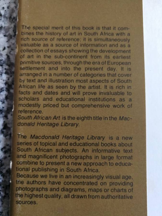 SOUTH AFRICAN ART JAMES AMBROSE BROWN MacDonald Heritage Library 1978