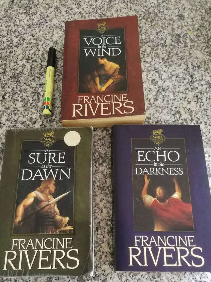 3 FRANCINE RIVERS  Books MARK of the LION SERIES  TRILOGY Books 1 2 and 3 ( complete )