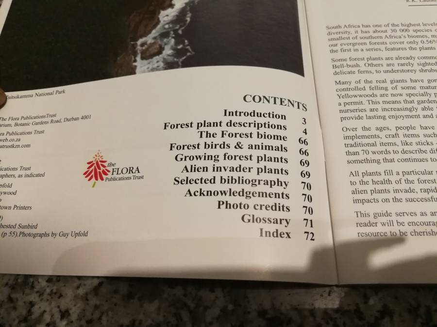 ELSA POOLEY FOREST PLANTS IN THE Forest & in the Gardens Popular Guides Biomes of SOUTH AFRICA