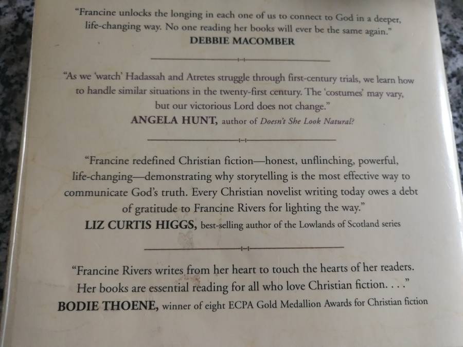 3 FRANCINE RIVERS  Books MARK of the LION SERIES  TRILOGY Books 1 2 and 3 ( complete )