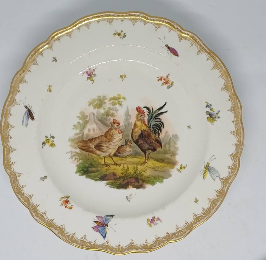 TWO STUNNING MEISSEN PLATES