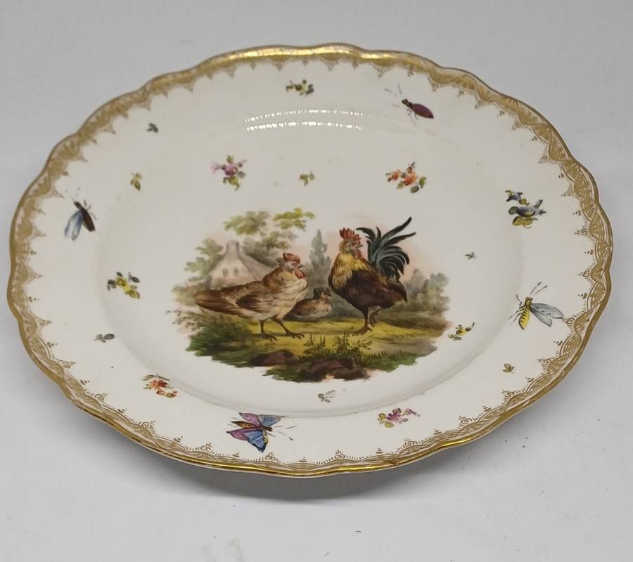 TWO STUNNING MEISSEN PLATES
