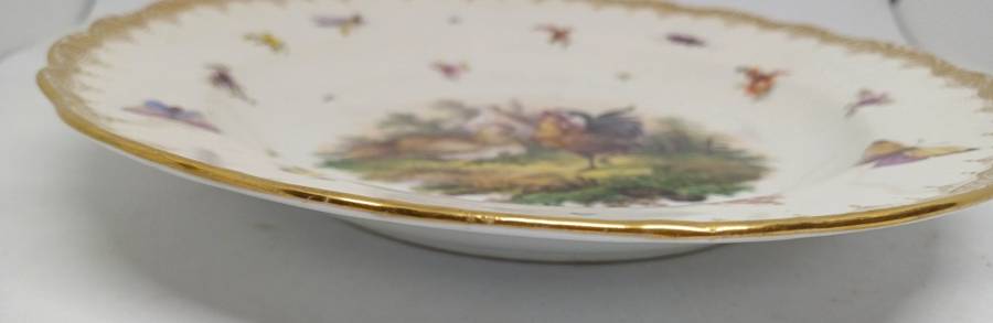 TWO STUNNING MEISSEN PLATES