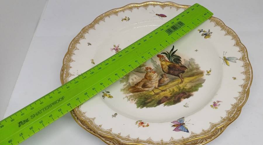 TWO STUNNING MEISSEN PLATES