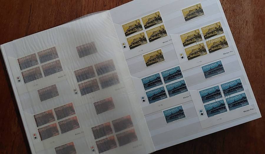 Stamp Stock book - Rhodesia - UMM - USED, Album in excellent condition, Size 23 x 31cm, 16 d/s pgs