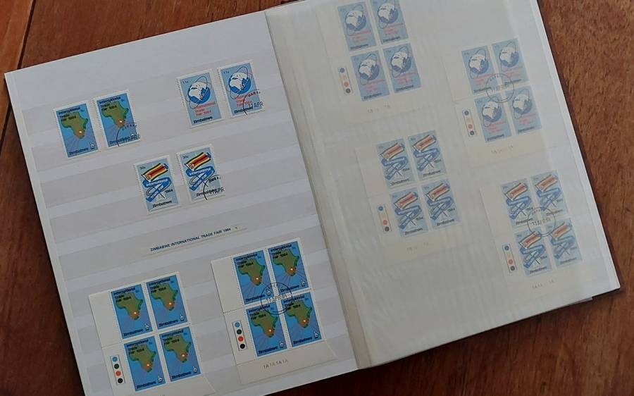 Stamp Stock book - Rhodesia - UMM - USED, Album in excellent condition, Size 23 x 31cm, 16 d/s pgs