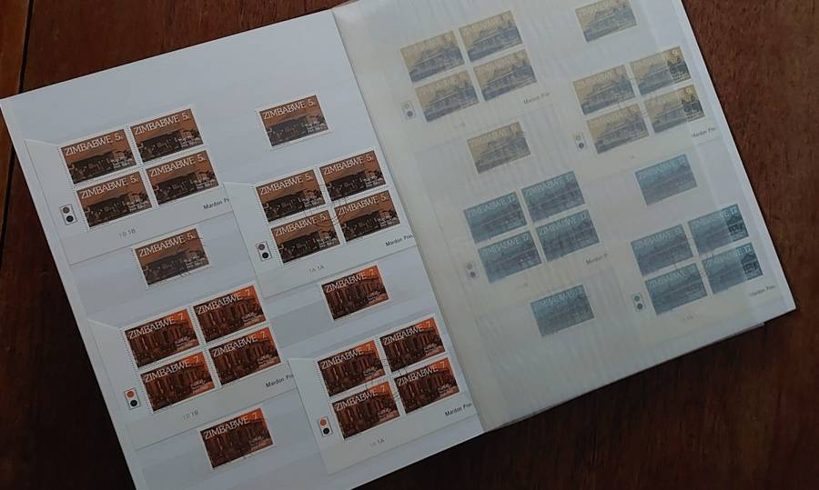 Stamp Stock book - Rhodesia - UMM - USED, Album in excellent condition, Size 23 x 31cm, 16 d/s pgs