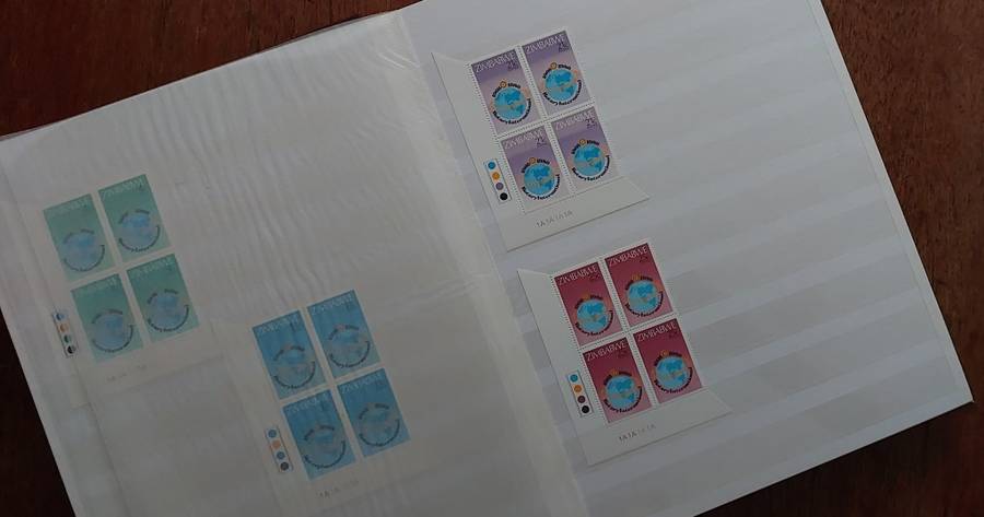 Stamp Stock book - Rhodesia - UMM - USED, Album in excellent condition, Size 23 x 31cm, 16 d/s pgs