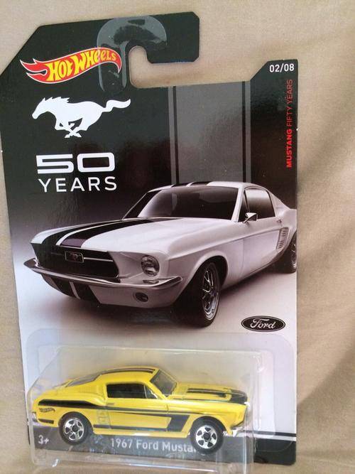 Hot wheels mustang 50 years yellow