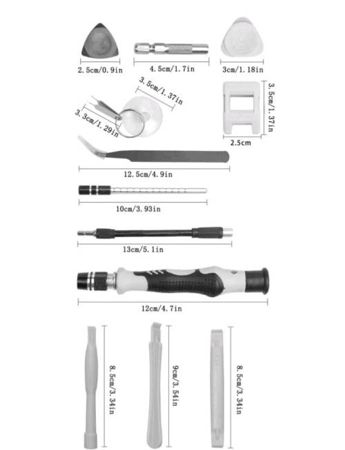 All in 1 Stainless Steel Compact Tool Kit - 115 pc