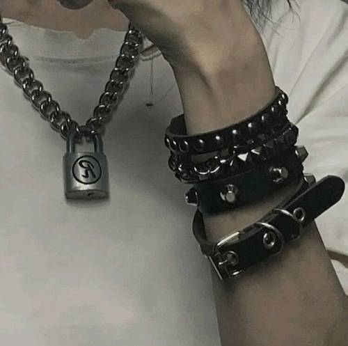Spike Leather Wrist Cuff