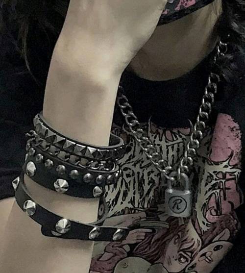 Spike Leather Wrist Cuff