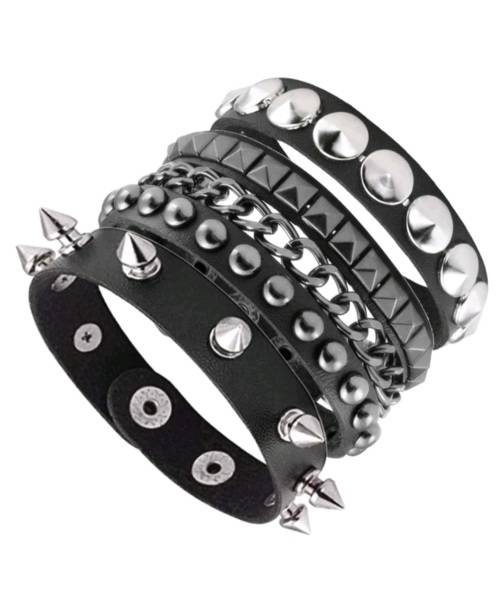 Spike Leather Wrist Cuff