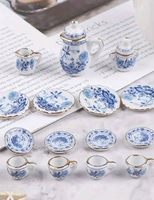 Mini Tea Set Royal Blue (17 pc)