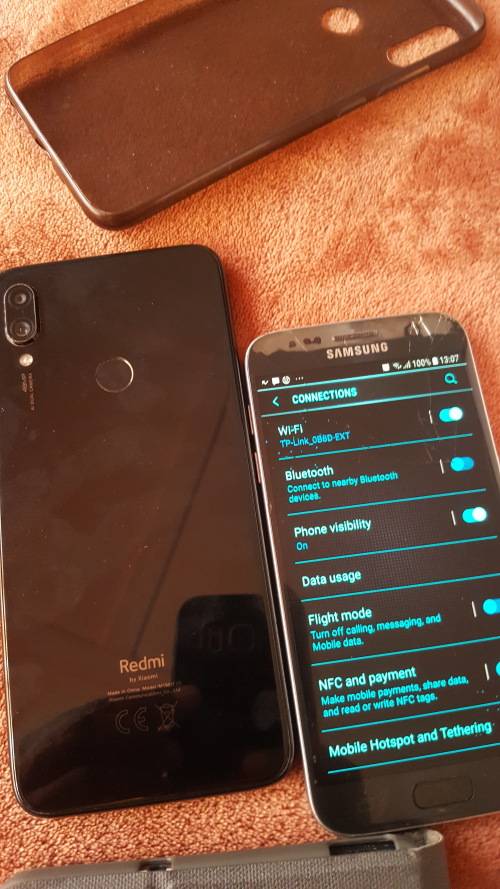 Samsung Galaxy S7 Edge Good Working Condition Plus Redmi Note 7 with Suspected Faulty LCD