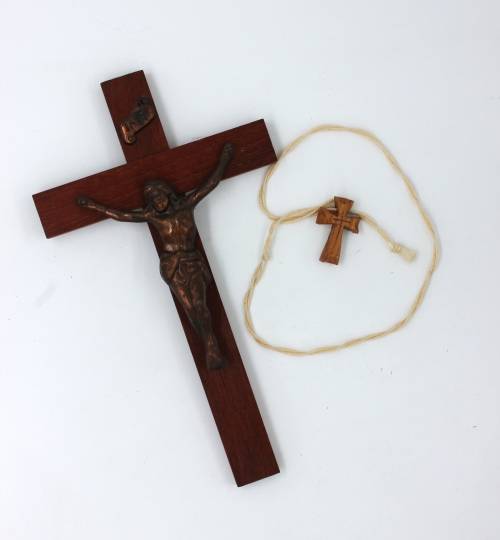 Duo of Vintage Christian Crosses