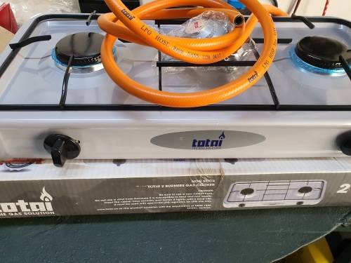 Totai 2Bnr Stove Gas 26/002A with hose and regulator