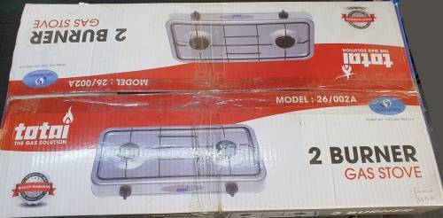 Totai 2Bnr Stove Gas 26/002A with hose and regulator