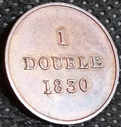 William IV (1830-1837) Copper One Double dated 1830