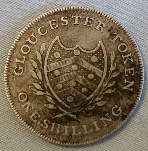 Silver Shilling Gloucester, James Whalley Token, C.1811