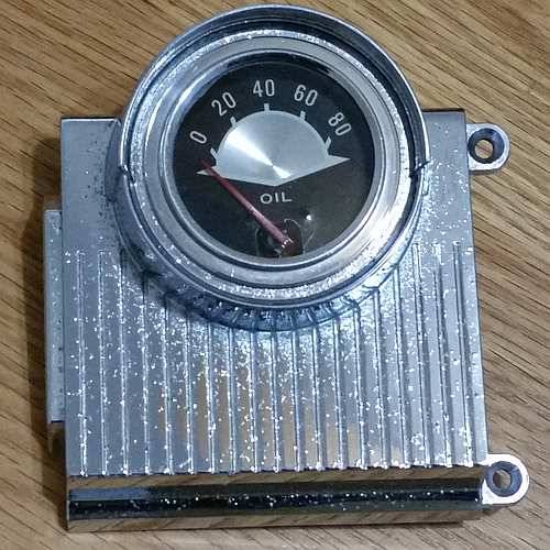 Vintage Oil Pressure Gauge