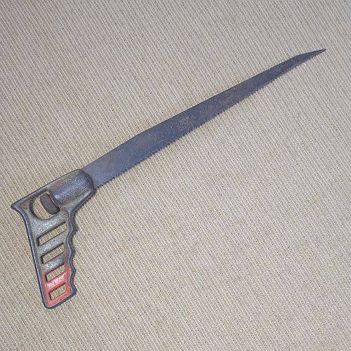 Vintage Key Hole Saw - Metal Handle - Pad Saw With Blade