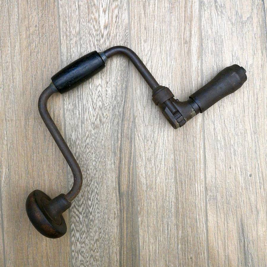 Vintage Millers Falls No 322 Ratcheting Auger Hand Brace Drill USA Made