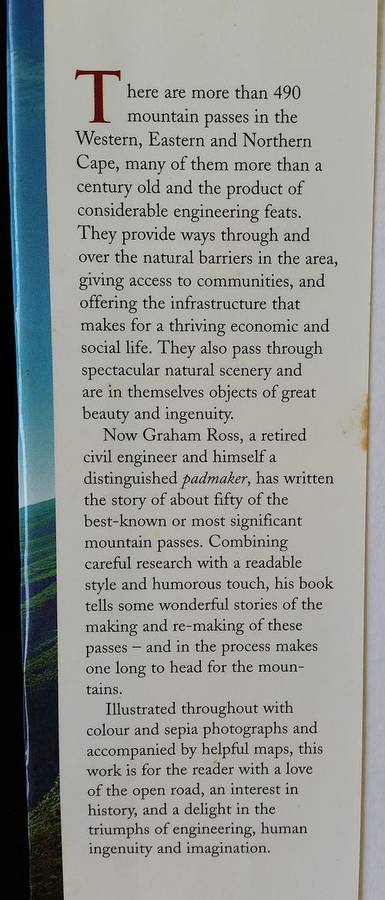 The Romance of Cape Mountain Passes - Graham Ross 1st Edition Hard Cover