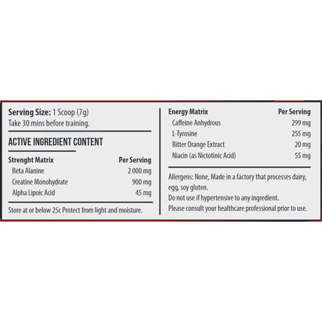 Gorilla Size Pre-Workout 140g Tropical
