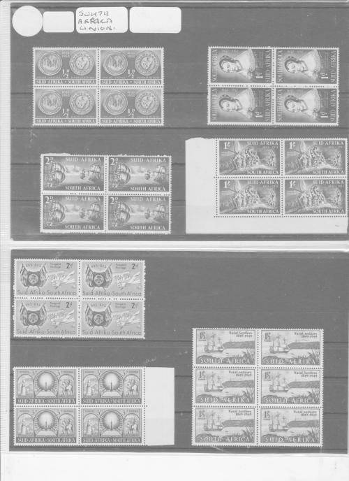 SOUTH AFRICA - UNION - BLOCKS OF FOUR - MNH