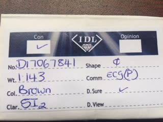 *** DIAMOND *** 1.1400CT DIAMOND [ CERTIFIED ]