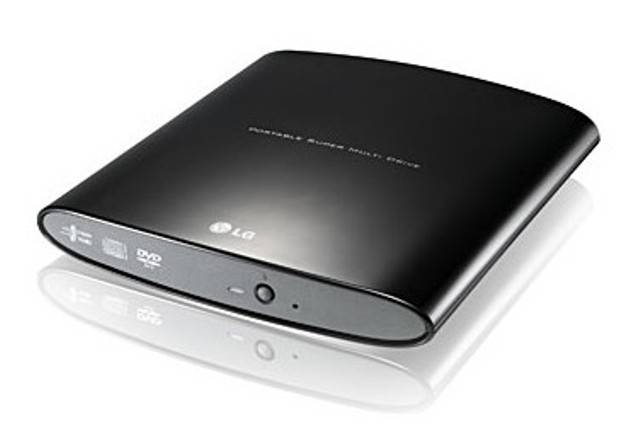 LG EXTERNAL SLIM DVD/CD WRITER BLACK USB2.0 SUPER-MULTI
